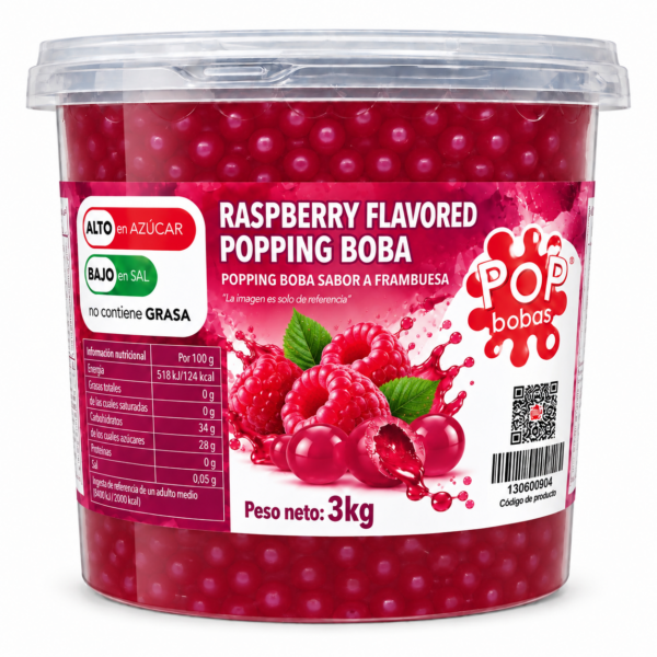 Popping Pearl Frambuesa 3 Kilos